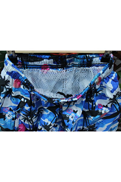 mikam Ανδρικό σορτς με σχέδιο πάνω από το γόνατο ποιότητας θάλασσας/πισίνας