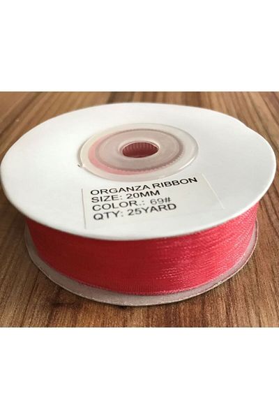 Öztürk Κορδέλα Οργάντζα (οργάντζα) 20mmx25 Μέτρα.