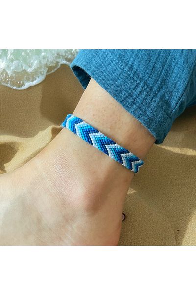 Bidüğüm Bohemian Unisex Dream - Adjustable Anklet Handmade, 100% Handmade