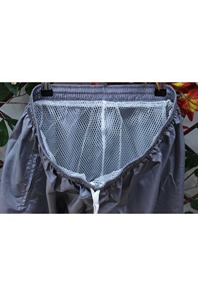 mikam Ποιοτικά ανδρικά ριγέ σορτς πισίνας/θάλασσας πάνω από το γόνατο