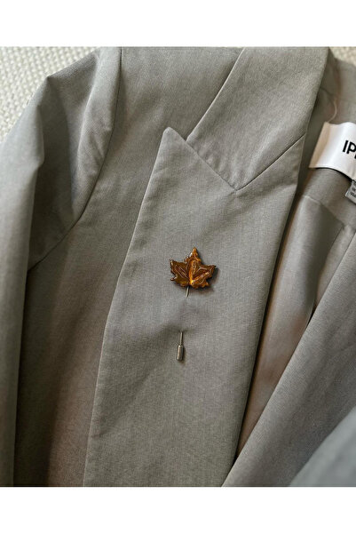 YAKA ART Gazel Yaprak Seramik Broş