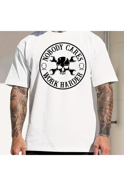 Vordevia Oversize kroj Radi napornije Štampano T-shirt