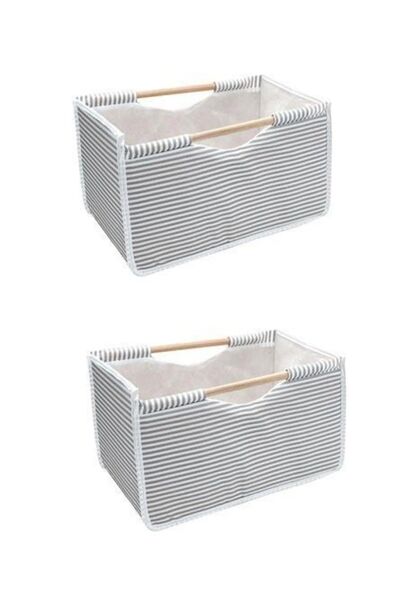 EL MUNDO Cutie cu mâner din lemn din 2 piese 33 X 18 X 20