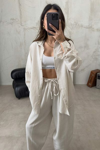 My Blog Prémium kő vászon ing Shalwar készlet