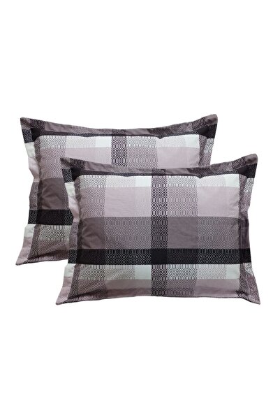 GÜLLÜCE HOME كيس وسادة 100% قطن * مضلع * بسحاب * 2 قطعة