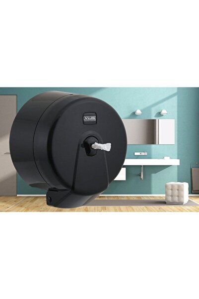 Şeker Portakalım Vialli K3b Mini Cimri Içten Çekmeli Tuvalet Kağıdı Dispenser Aparatı Siyah