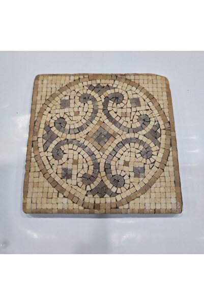 Şeker Portakalım Dekoratif Figürlü Doğal Taş Banyo Gider Kapağı Süsü Tekli 10x10 Cm