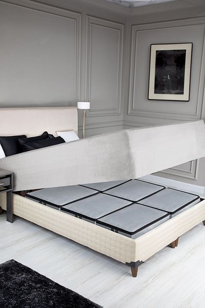 İNKOHA 6-Piece under Base Storage Set – 66X45X21 cm – Large Size, Zippered, Dustproof, Gray Storage Bag