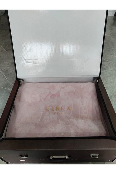 Şeker Portakalım Zebra Casa Boxed Double Blanket Powder