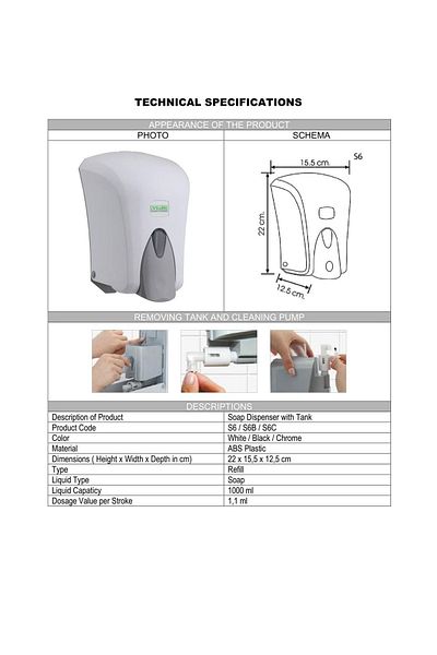 Şeker Portakalım Vialli S6 Tank Liquid Soap Απορρυπαντικό Πιάτων Σαμπουάν Απολυμαντικό 1000ml