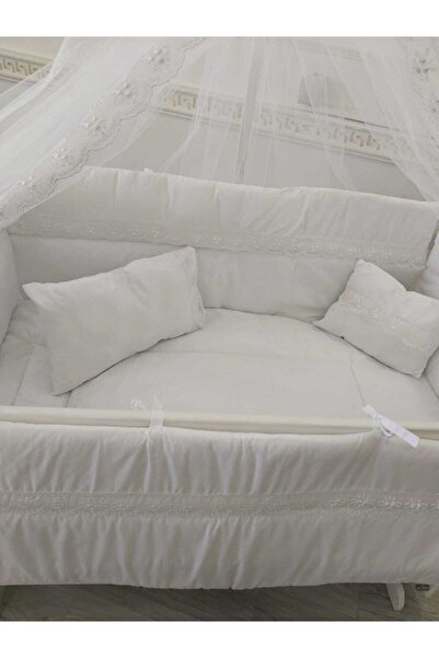 babyen1 Krem Rengi 60*120 Bebek Beşik Için Uyku Seti (BEŞİK HARİÇ)