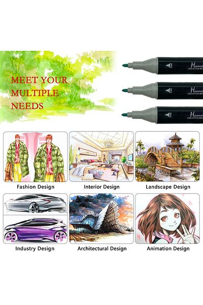 HANNAH 168 Piece Marker Set with Bag