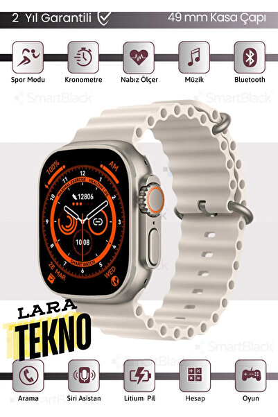 LaraThec T 800 Erkek Android İos Uyumlu Akıllı Saat