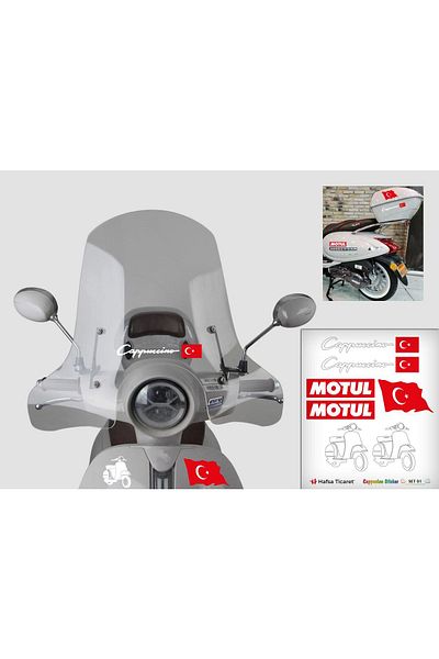 Hafsa Ticaret Autocolant moto pentru eticheta Cappuccino Color