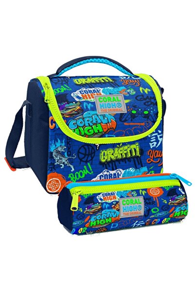 Coral High S Kobalt plava Grafiti D Sa deznom I Toplotna izolacija Ishrana Ç ...