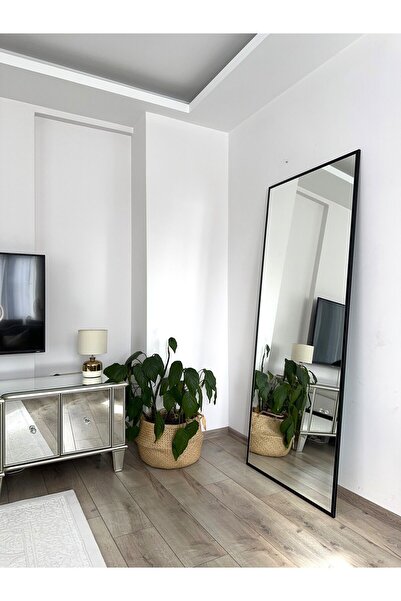 EFFE YAPI DEKOR Siyah Metal Çerçeveli 180x80 Cm Boy Aynası