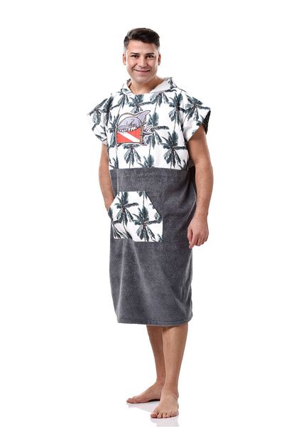 YORKADESIGN Shark Themed Surf and Diving Poncho & Surf Poncho (ONE SIZE & STYLE)