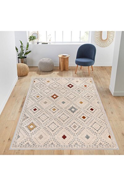ROVİGO HOME Dijital Baskı Yıkanabilir Kaymaz Taban Salon Halısı