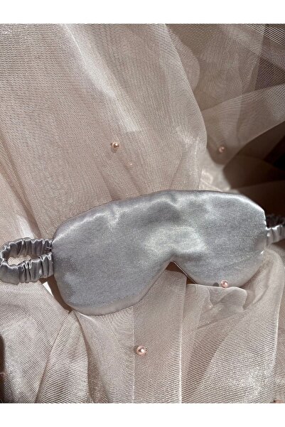 Golden Needle Saten Gri Uyku Gözlüğü Göz Bandı