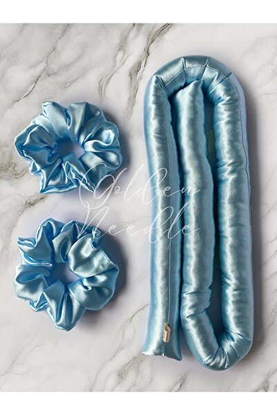 Golden Needle Pachet de 3 piese pentru coafarea părului fără căldură din sati...