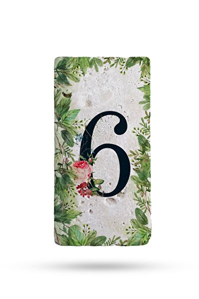 Begoloni Stone Decor Număr ușă din piatră naturală, număr ușă imprimat UV 7,5...