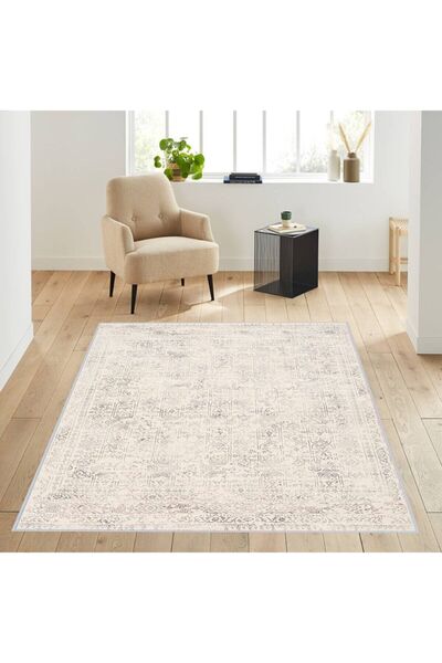 ROVİGO HOME Dijital Baskı Yıkanabilir Kaymaz Taban Salon Halısı