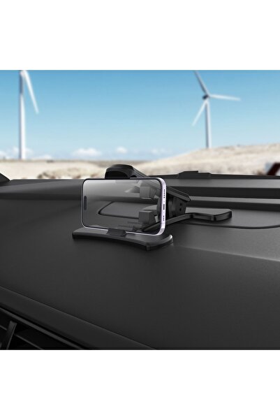 asua Kademeli Ayarlı Silikon Ped Yapışkanlı Telefon Tutucu Araç Göğüs Tipi Te...