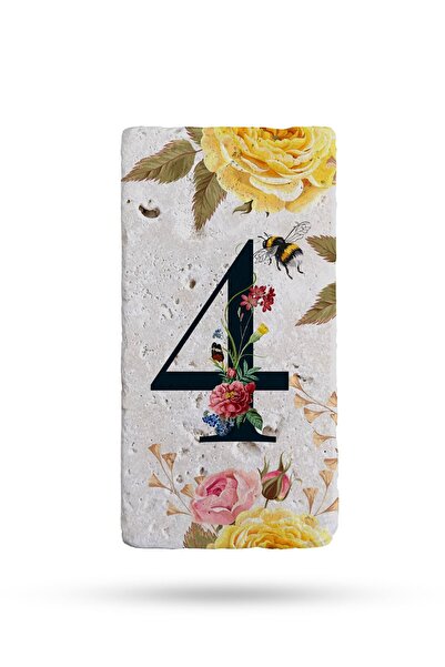 Begoloni Stone Decor Număr de ușă din piatră naturală, număr de ușă imprimat ...