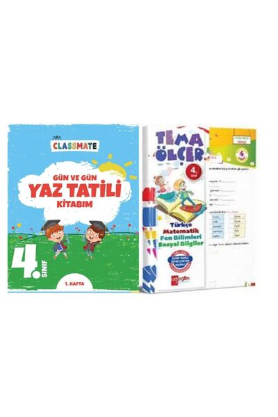 Okyanus Yayınları 4. Sınıf Gün Ve Gün Yaz Tatili Kitabım Ve Yaprak Test