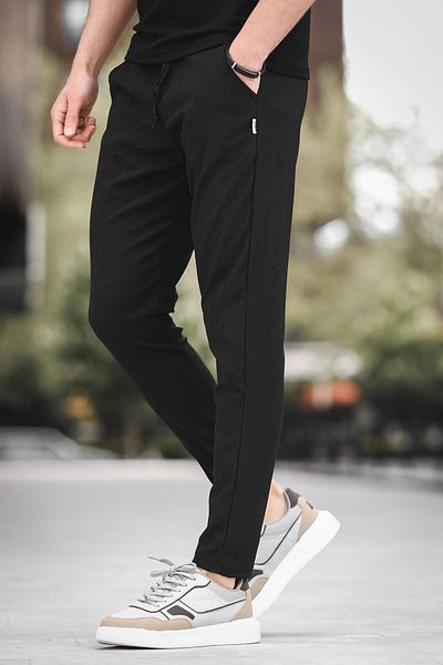 Oksit بنطال رياضي رجالي من Geary Lycra ذو قصة ضيقة وأرجل ضيقة