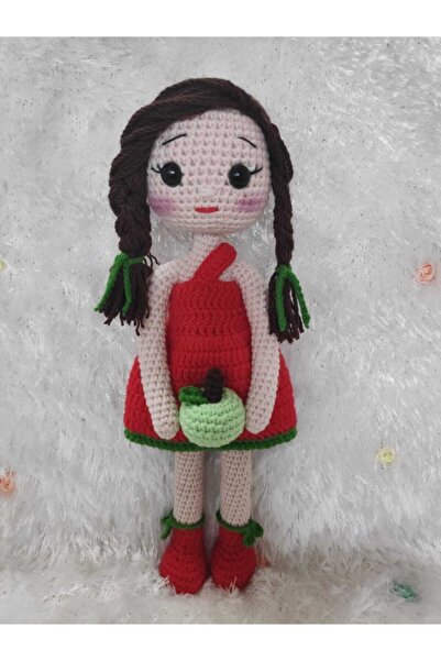 Trend bayb Kırmızı Amigurumi Elma Bebek