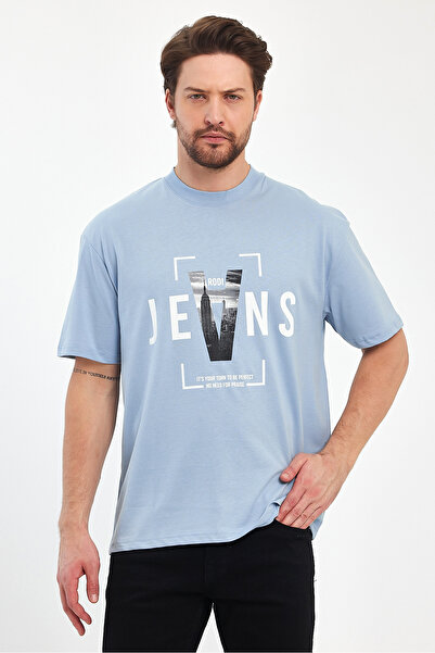 Rodi Men's Jeans Printed Crew Neck T-shirt - 7022