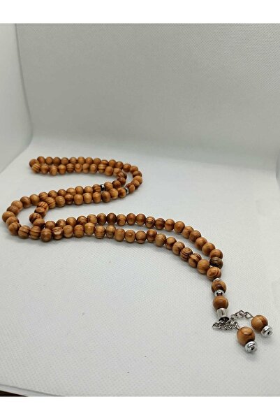 grs oyuncak 8mm Wooden Prayer Beads with Tassels - 99 Pieces, Easy to Shoot