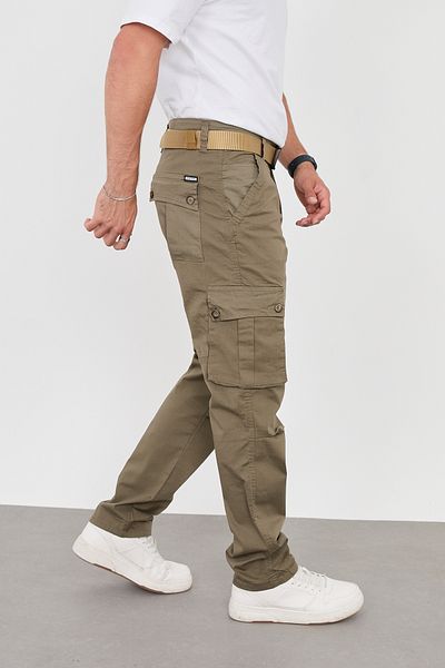 FRANKNESS JNS New Season Men's Cargo Pants - Relaxed Fit, Lycra Gabardine Fabric