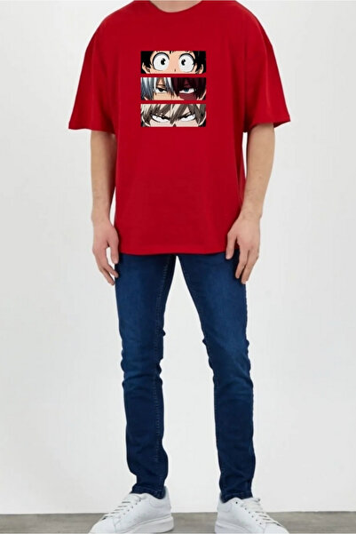 oneagılyazı تي شيرت مطبوع عليه رسوم متحركة للجنسين مقاس كبير