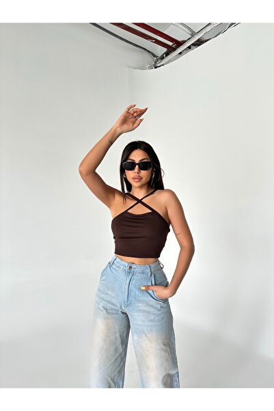 KİM Kİ O Crop Top - Σταυρός ιμάντας