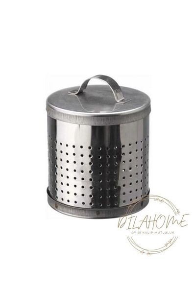 DİLAHOME Large Size Stainless Strainer with Steel Hole in Teapot and Teapot