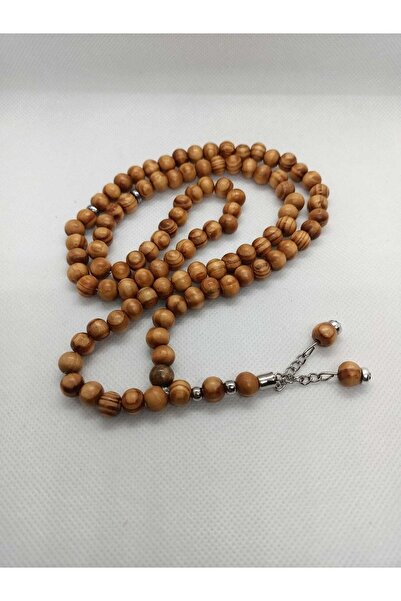 grs oyuncak 8mm Wooden Prayer Beads with Tassels - 99 Pieces, Easy to Shoot