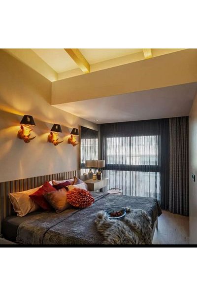 ufak dusler atölyesi Sconce Rhino Wall Lamp |   Handmade Decorative Lighting
