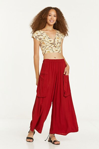 Clandestino Χαλαρό παντελόνι σε χρώμα πλακιδίου - Λεπτομέρεια τσέπης