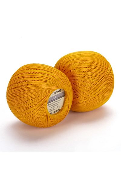 Yarnart Lily - Mercerized Lace Νήμα Σκούρο Κίτρινο-5307