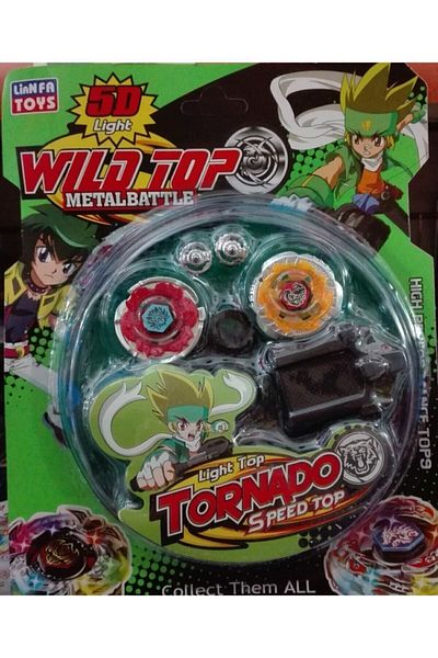 PeriYedi Tornado 2-Piece Game Set - Metal Spinning Tops and Arena Together