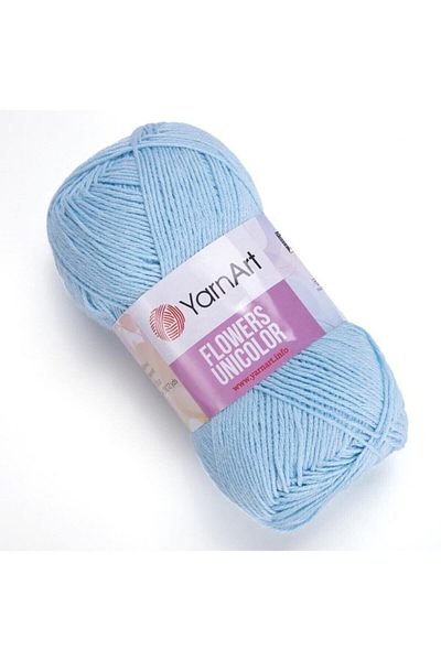 Yarnart Λουλούδια Unicolor - Πλεκτό Χέρι Νήμα Baby Blue-755