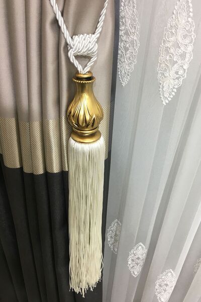 Halis Ticaret Lüx Fon Veya Tül Perde Bağlama Aparatı Kornişe Takmatik Tek Adet