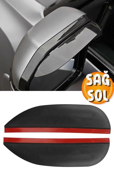 Telvesse 2 Adet Sağ Sol Oto Araba Araç Yan Ayna Yağmur Engelleyici Siperlik V...