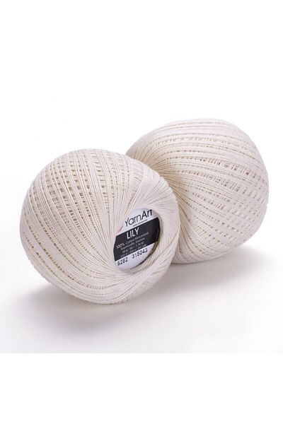 Yarnart Lily - Mercerized Lace Σχοινί Off White-6282