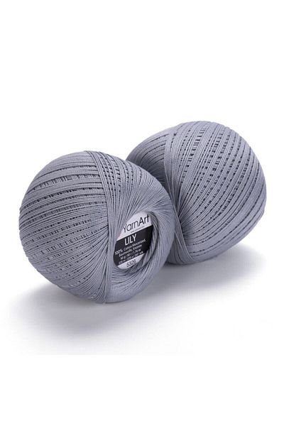 Yarnart Lily - Mercerized Lace Floss Grey-5326