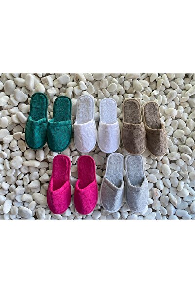 Lucy and Home Παντόφλες από βαμβακερή πετσέτα ζακάρ με λεοπάρ