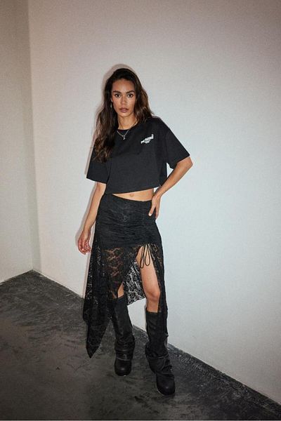Bases Τυπωμένο μπλουζάκι Oversize Crop