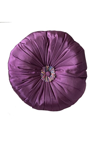 YASTIKMİNDER TAFTA MOR DEKORATİF SİLİNDİR YASTIK